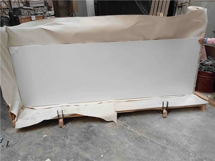Engineered Pure White Artificial Stone Marble Slab For Countertops, Wall Tile, Floor Tiles